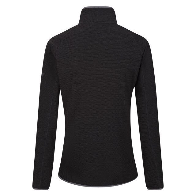 Regatta Dames kinwood full zip fleecejack UTRG9020_blacksealgrey large