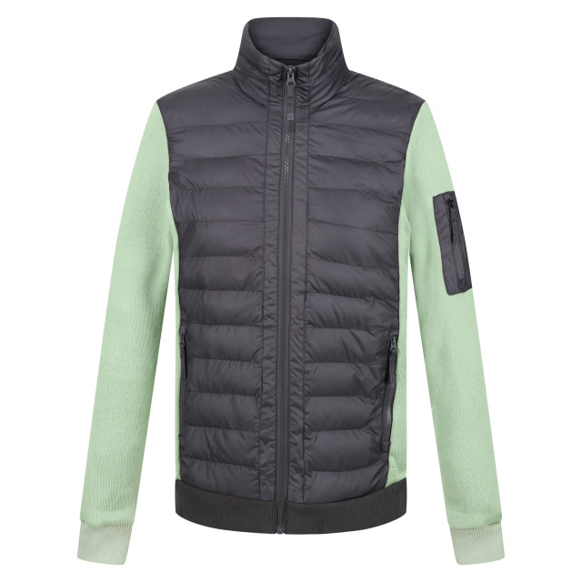 Regatta Dames colliston colour block baffled fleecejack UTRG9028_sealgreyquietgreen large