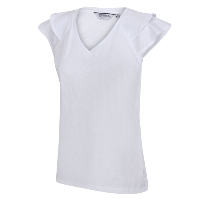 Regatta Dames ferra frill t-shirt UTRG8973_white large