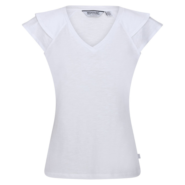 Regatta Dames ferra frill t-shirt UTRG8973_white large