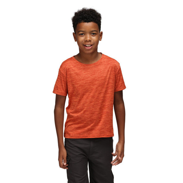 Regatta Kinderen/kinderen fingal editie marl t-shirt UTRG8841_rustyorange large