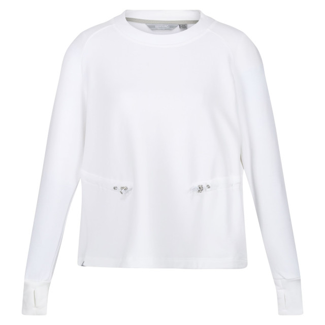 Regatta Dames narine marl sweatshirt UTRG8821_white large