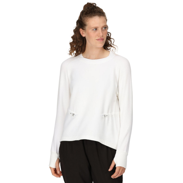 Regatta Dames narine marl sweatshirt UTRG8821_white large