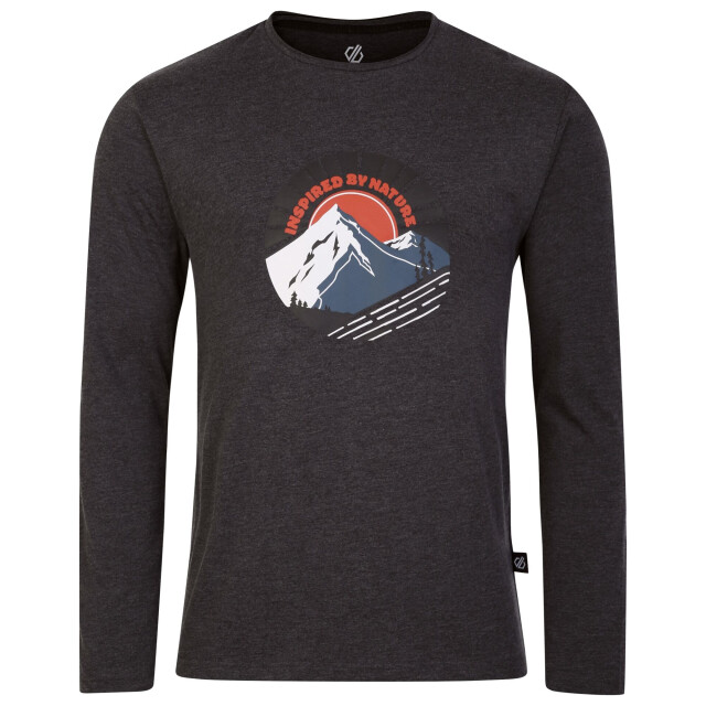 Regatta Heren stomping marl t-shirt met lange mouwen UTRG8774_charcoalgreymarl large