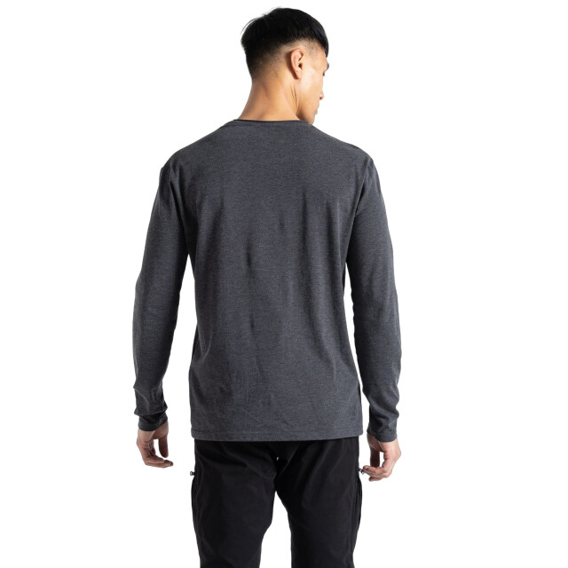 Regatta Heren stomping marl t-shirt met lange mouwen UTRG8774_charcoalgreymarl large