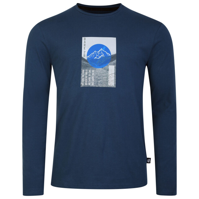 Regatta Heren stomping t-shirt met lange mouwen UTRG8769_moonlightdenim large