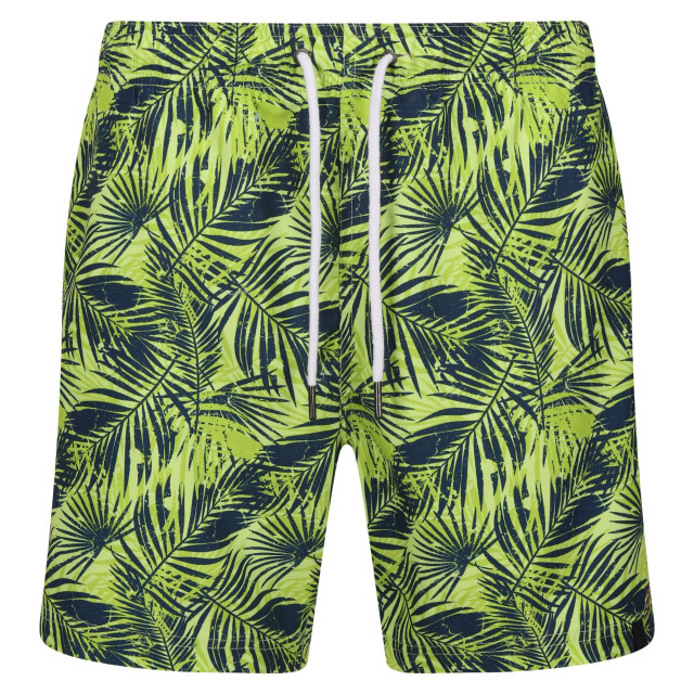 Regatta Heren loras palmprint zwemshort UTRG8736_sharpgreen large