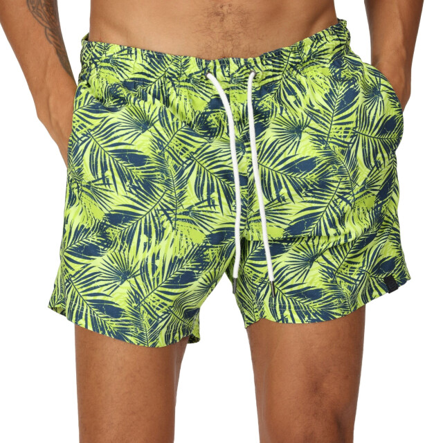 Regatta Heren loras palmprint zwemshort UTRG8736_sharpgreen large