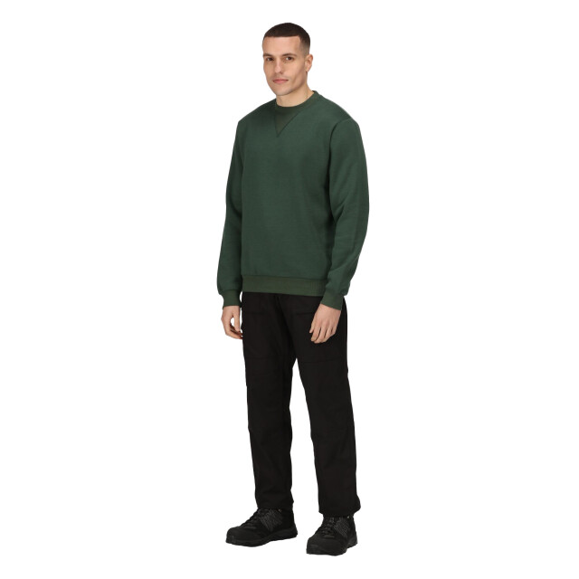 Regatta Heren sweatshirt met ronde hals UTRG9460_darkgreen large