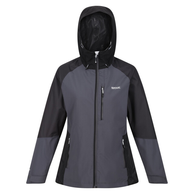 Regatta Dames highton iv stretch regenjas UTRG9530_sealgreyblack large