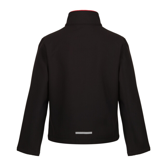 Regatta Kinder/kids ablaze 2 layer soft shell jas UTRG9534_blackclassicred large
