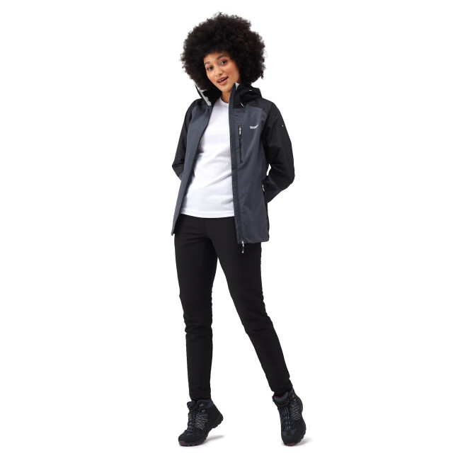 Regatta Dames highton iv stretch regenjas UTRG9530_sealgreyblack large
