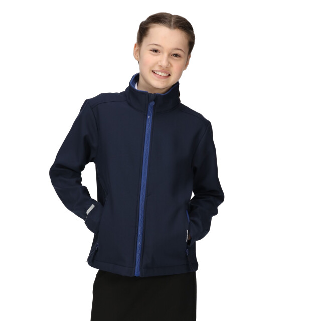 Regatta Kinder/kids a 2 layer soft shell jas UTRG9534_navynewroyal large