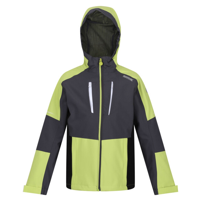 Regatta Kinder/kinder highton iv waterdichte jas UTRG9638_sealgreygreenalgae large
