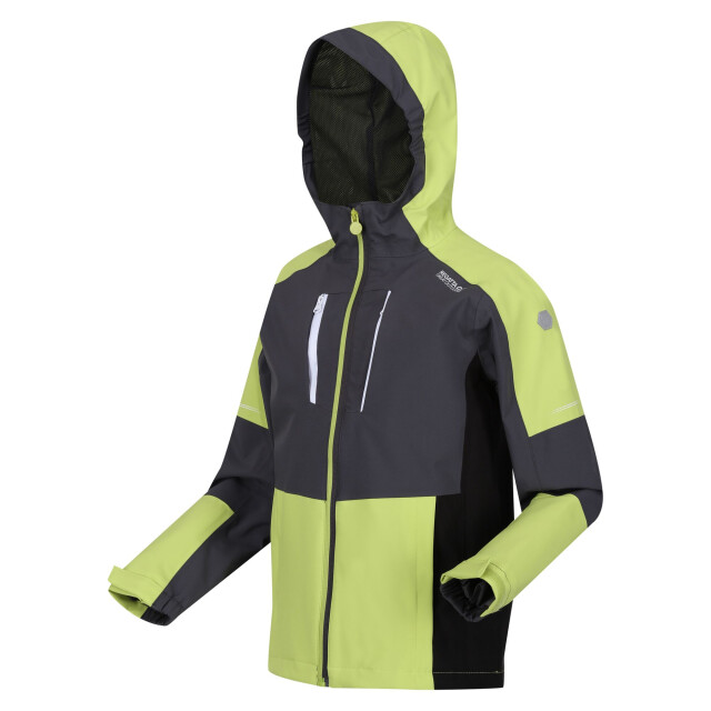 Regatta Kinder/kinder highton iv waterdichte jas UTRG9638_sealgreygreenalgae large