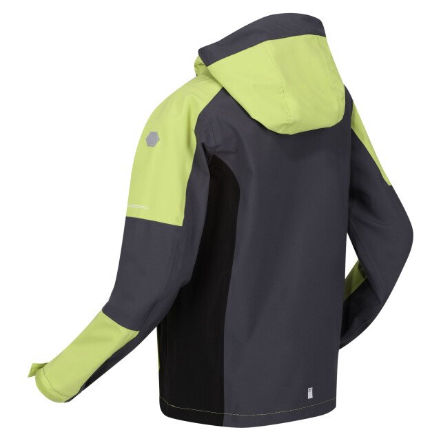 Regatta Kinder/kinder highton iv waterdichte jas UTRG9638_sealgreygreenalgae large