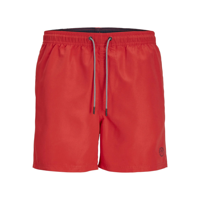 Jack & Jones Heren zwemshorts jpstfiji effen 12225961-Rood large