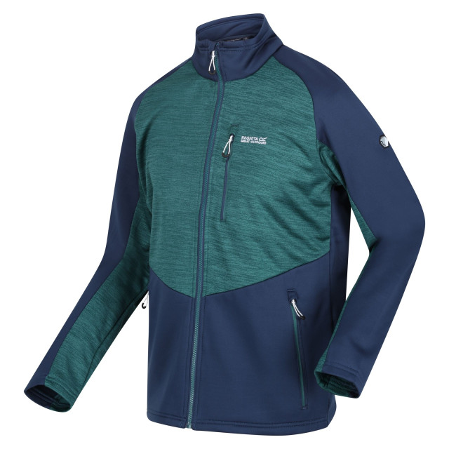 Regatta Heren farson ii soft shell jas UTRG8708_admiralbluepacificgreen large