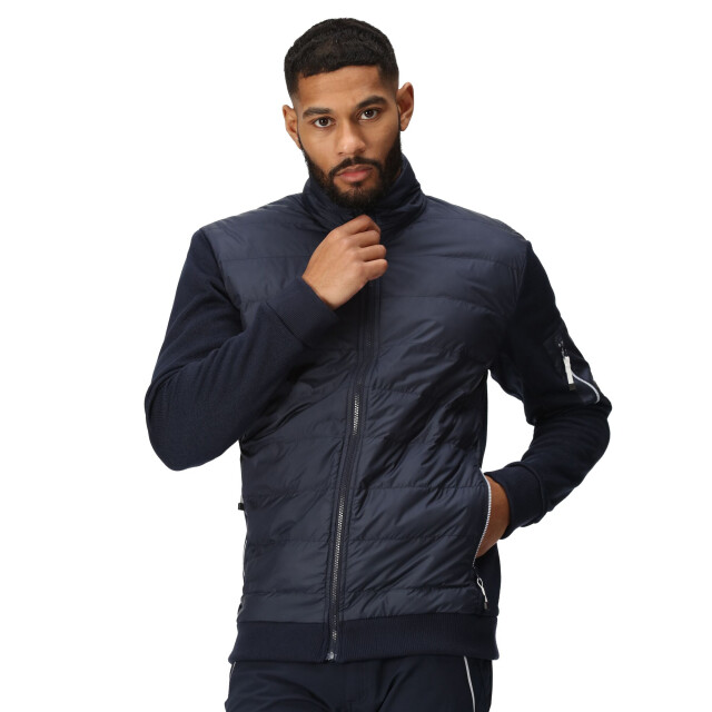 Regatta Heren colliston baffled fleece jas UTRG8936_navy large