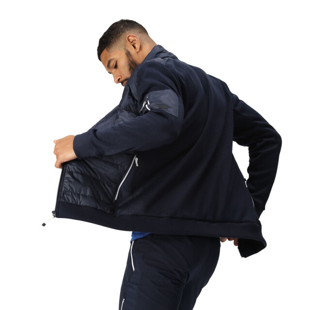 Regatta Heren colliston baffled fleece jas UTRG8936_navy large