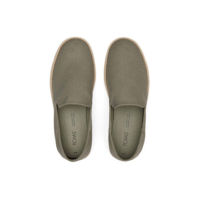 Toms Santiago 10020071 vetiver grey canvas 10020071 large
