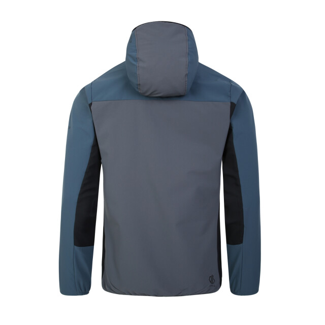 Dare2b Heren latitudinal soft shell jas met capuchon UTRG8713_orionblackdarkstormgrey large