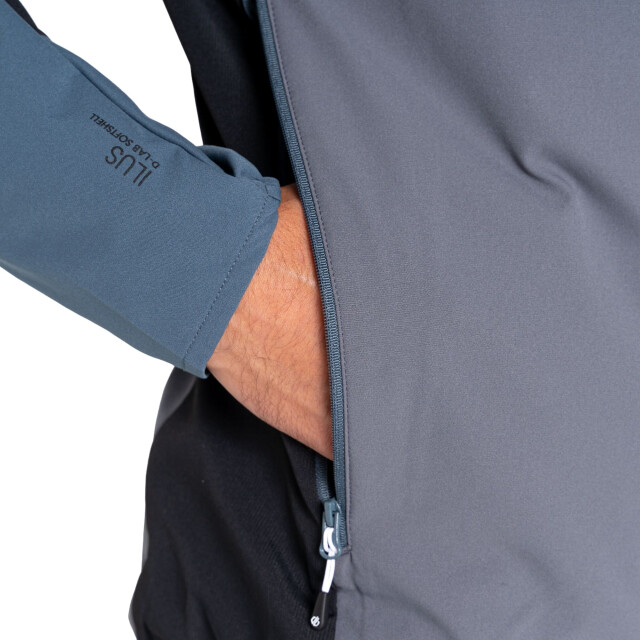 Dare2b Heren latitudinal soft shell jas met capuchon UTRG8713_orionblackdarkstormgrey large