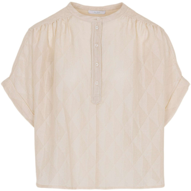 By-Bar Amsterdam Axel geo blouse chalk 24112006-018 large