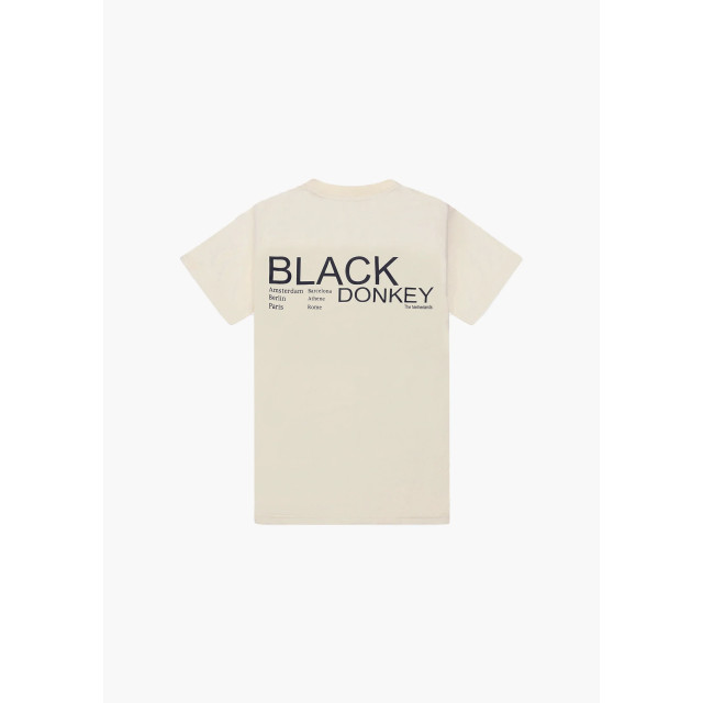 Black Donkey Aura t-shirt i cream/black CH3-VCAT23-CR large