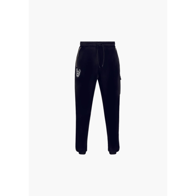 Black Donkey Critical zip trackpants i black/white CH3-MCCZTP23-BL large