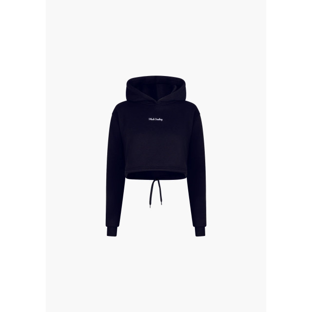 Black Donkey Daily crop hoodie i black/white CH3-VCDCH23-BL large