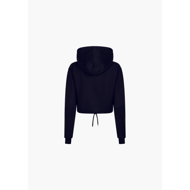 Black Donkey Daily crop hoodie i black/white CH3-VCDCH23-BL large