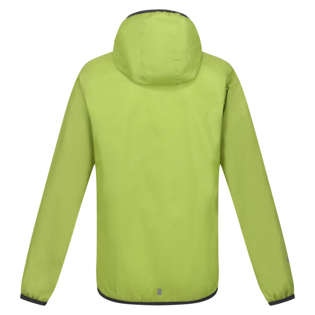 Regatta Groot buitenshuis kinderen/kinderen lever ii packaway rain jacket UTRG1885_greenalgae large