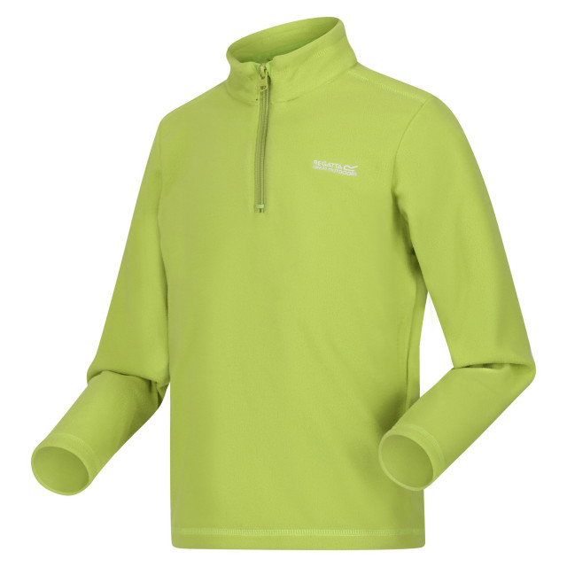 Regatta Geweldige outdoors kinder hot shot ii half zip fleece hoodie UTRG1422_greenalgae large