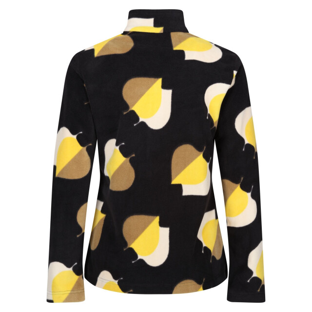 Regatta Dames orla kiely shadow elm zip neck fleece top UTRG9506_yellow large