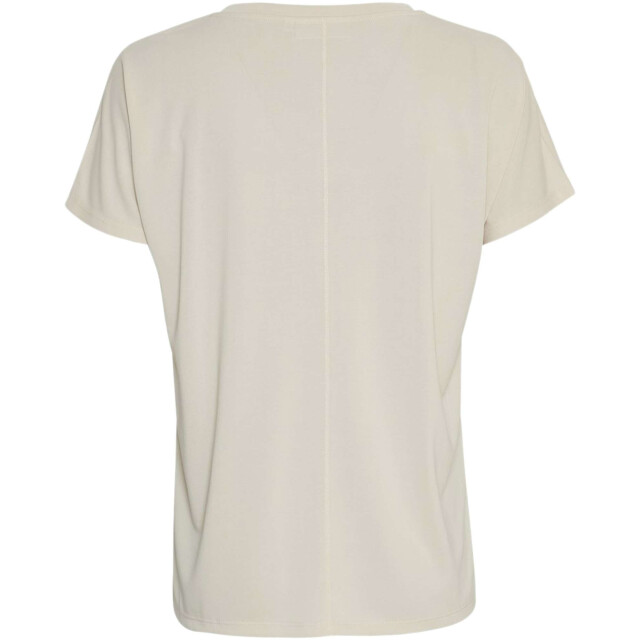 Moss Copenhagen Mschfenya modal v neck tee 18167-oatmeal large