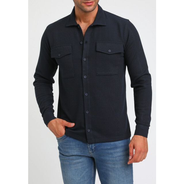 Gabbiano Heren overshirt 424553 301 navy Gabbiano 424553 301Navy large