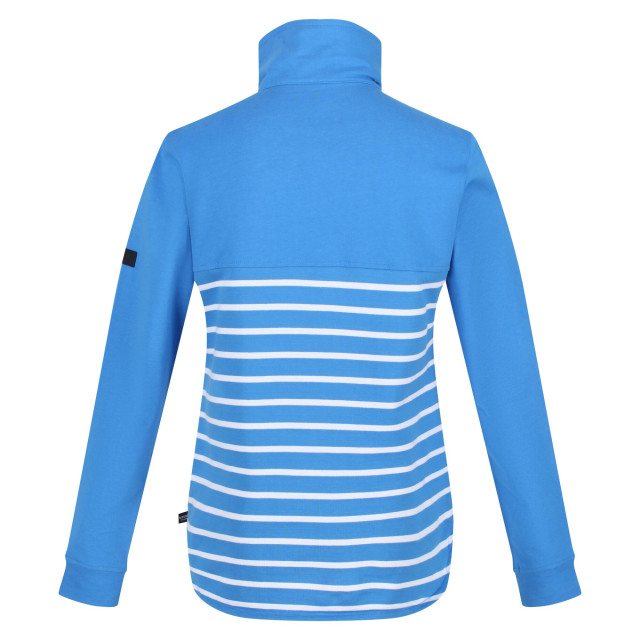 Regatta Dames camiola ii stripe fleece top UTRG7323_sonicbluewhite large