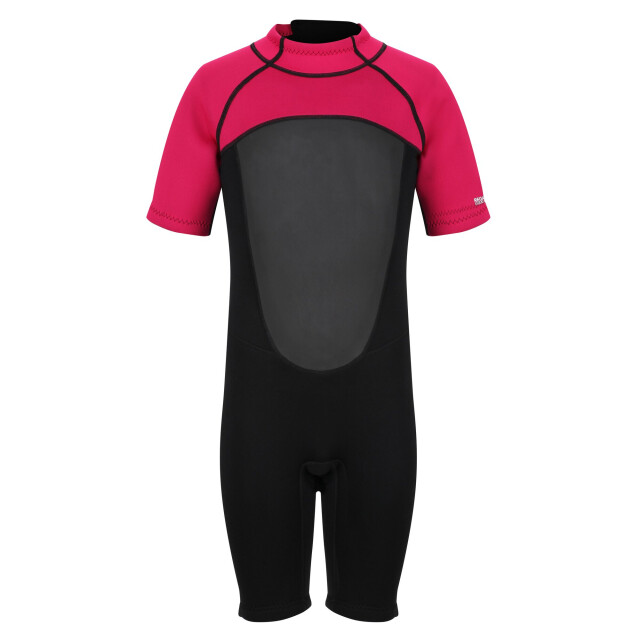 Regatta Kinder/kids kort wetsuit UTRG7321_blackduchesspink large