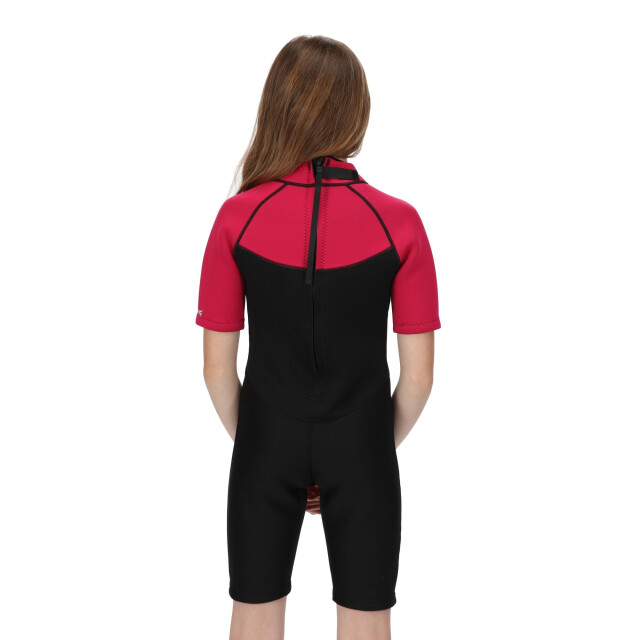 Regatta Kinder/kids kort wetsuit UTRG7321_blackduchesspink large
