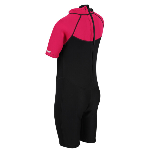 Regatta Kinder/kids kort wetsuit UTRG7321_blackduchesspink large
