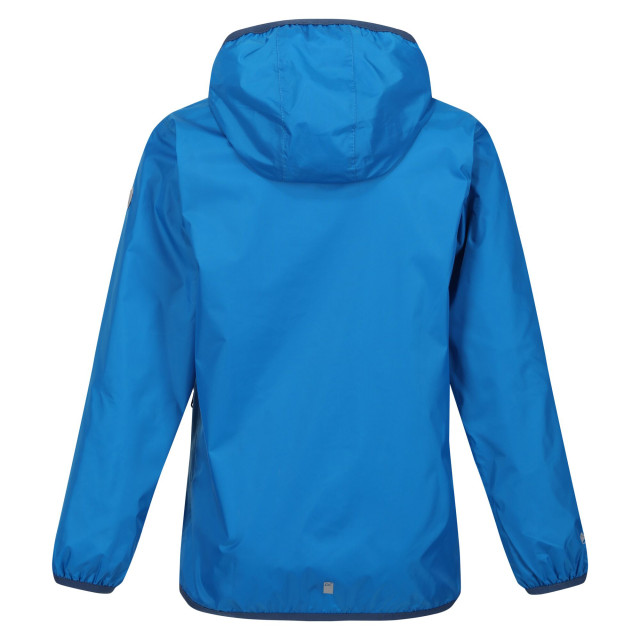 Regatta Groot buitenshuis kinderen/kinderen lever ii packaway rain jacket UTRG1885_indigoblue large