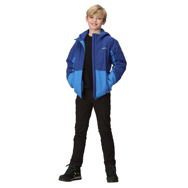 Regatta Volcanics vii reflecterende waterdichte jas voor kinderen/kinderen UTRG9321_newroyalstrongblue large