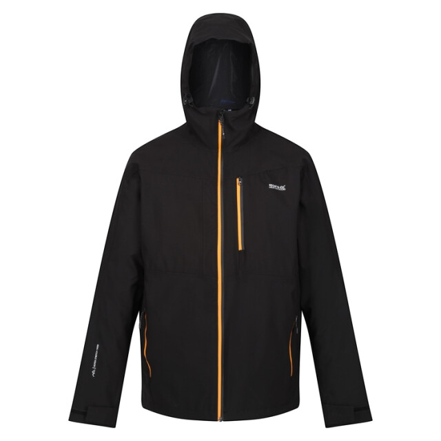 Regatta Heren wentwood viii 3 in 1 waterdichte jas UTRG9291_blackorangepepper large