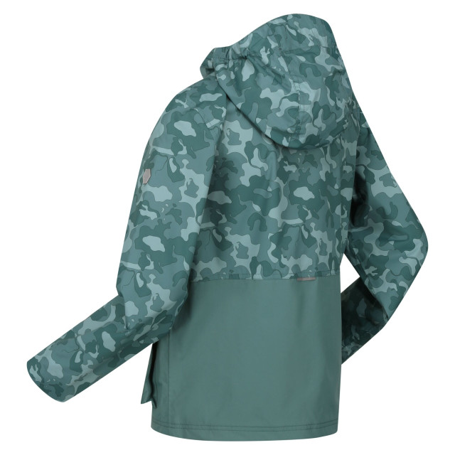Regatta Hywell camouflage waterdichte jas voor kinderen/kinderen UTRG9259_seapine large