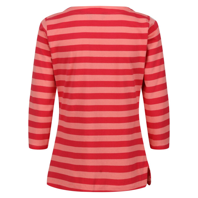 Regatta Dames bayla 3/4 mouw t-shirt UTRG9249_shellpinkmiamired large