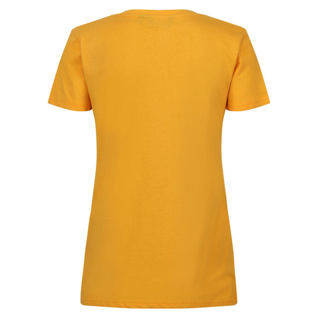 Regatta Dames filandra vii hallo zomer t-shirt UTRG9244_mangoyellow large