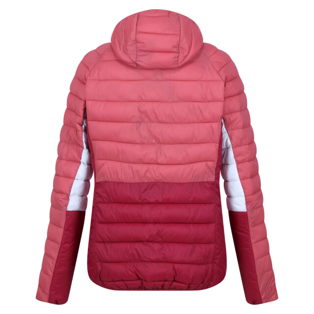 Regatta Dames harrock ii baffled hooded jacket UTRG9215_rumbaredmineralred large