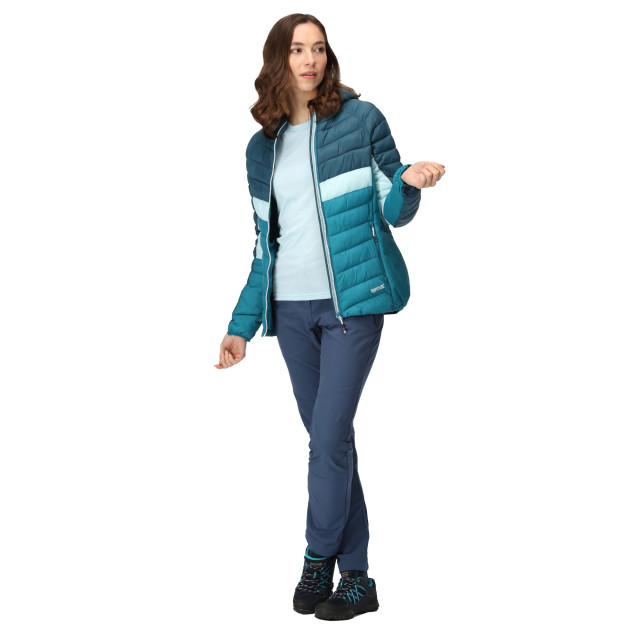 Regatta Dames harrock ii baffled hooded jacket UTRG9215_gulfstreamreflectinglake large