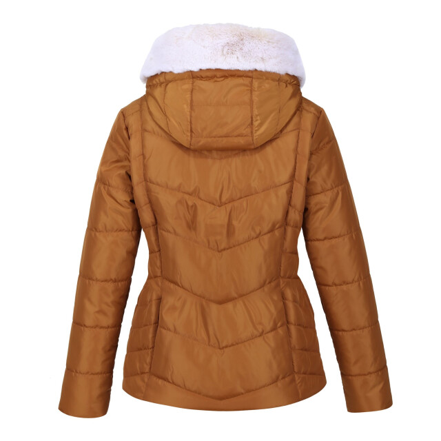 Regatta Dames wildrose gewatteerd hooded jacket UTRG9210_rubber large